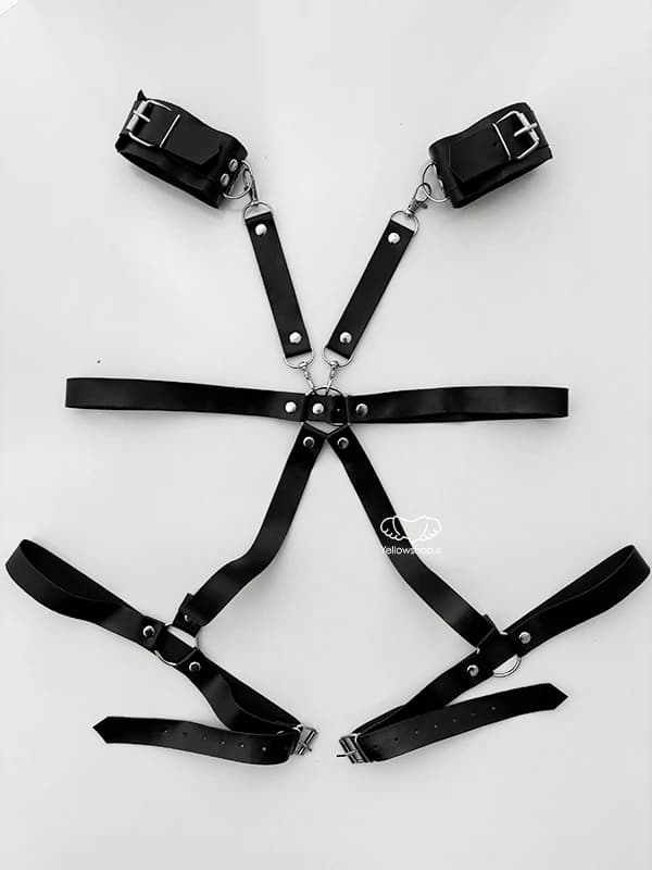 گارتر چرمی دستبند و ران کمربندی کد 27109