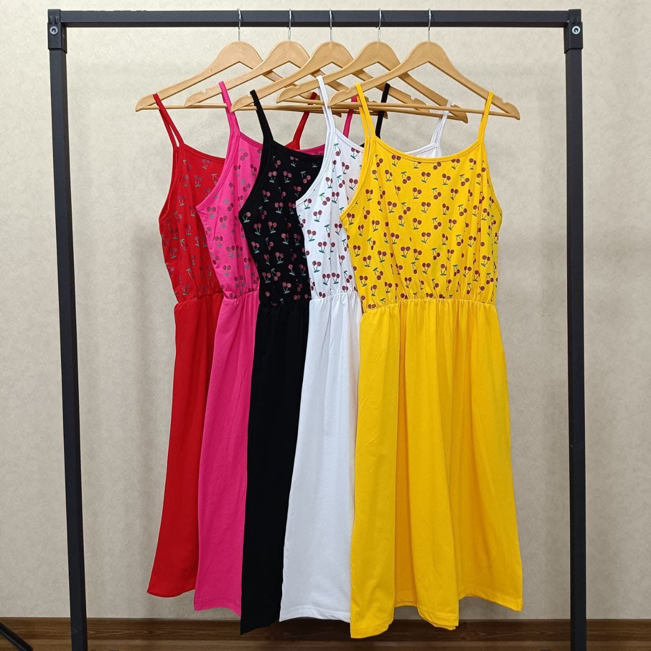 سارافون دامنی طرح میوه های چری کد 7375