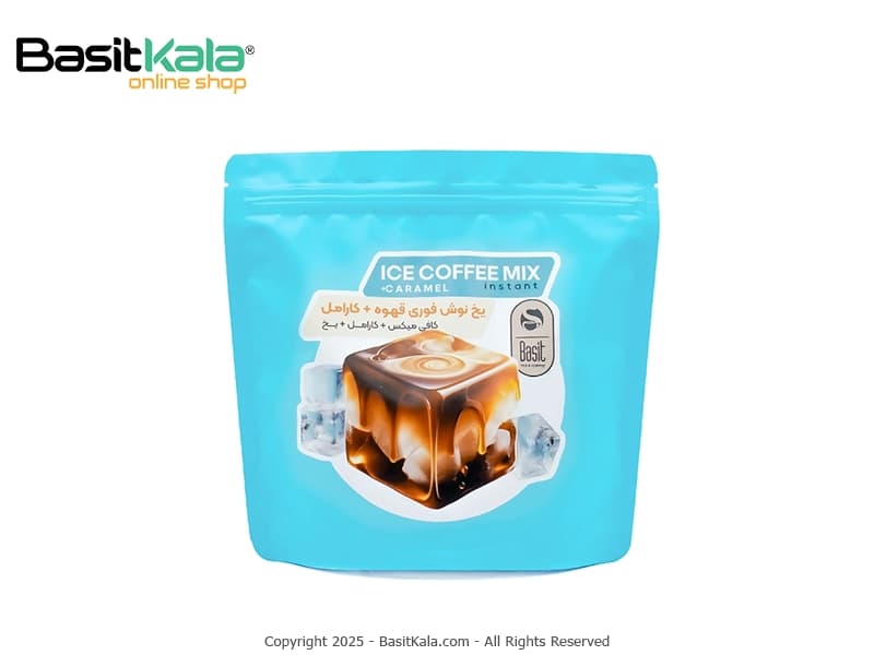 یخ نوش قهوه کاراملی فوری بسیط