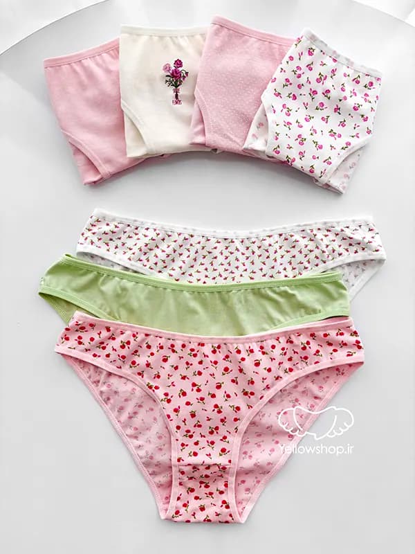 شورت اسلیپ نخی زنانه کوزا KOZA پک هفت تایی کد 21279