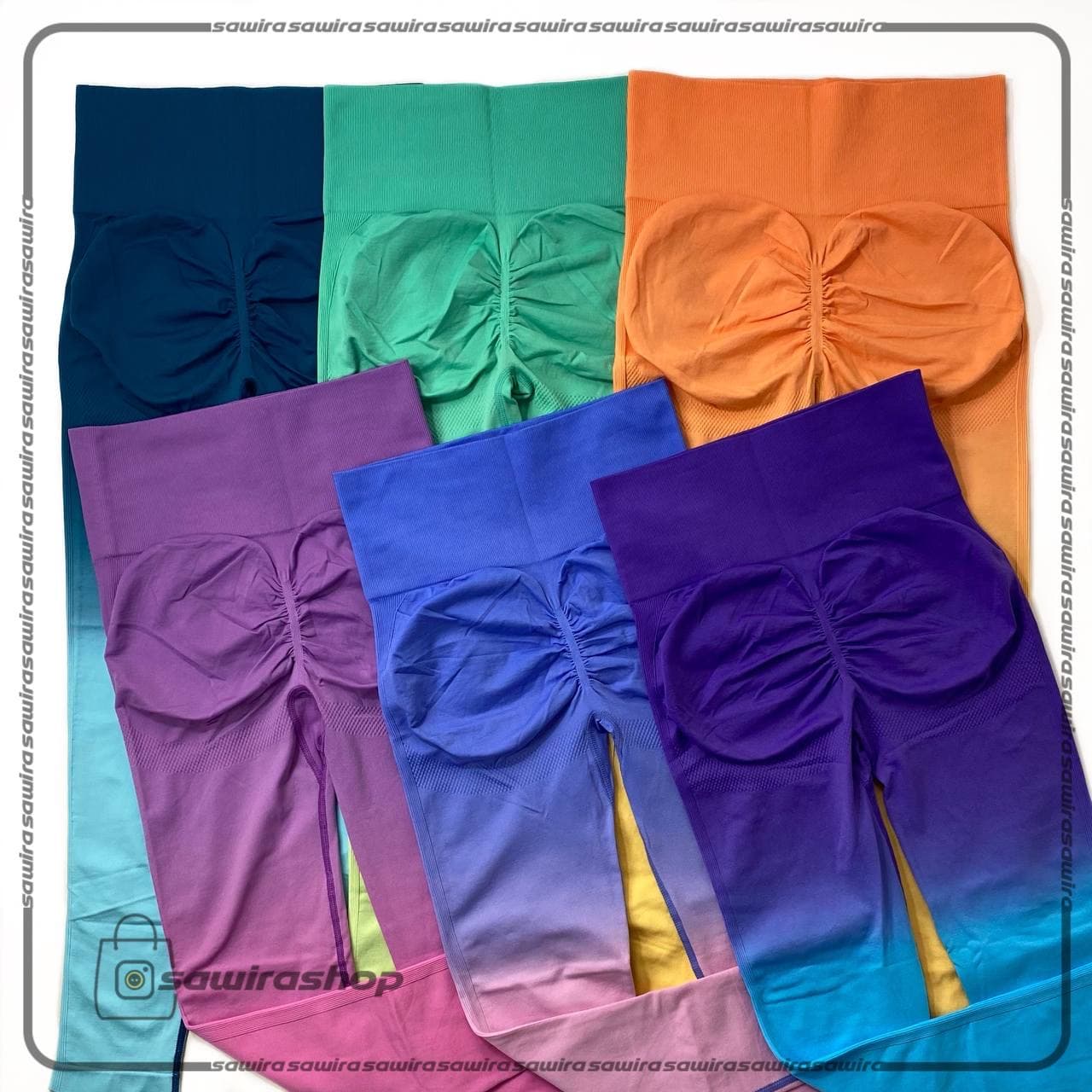 لگ سیملس اوریجینال آمبره پشت چین دار زنانه – (کد: ۱۶۵۶)