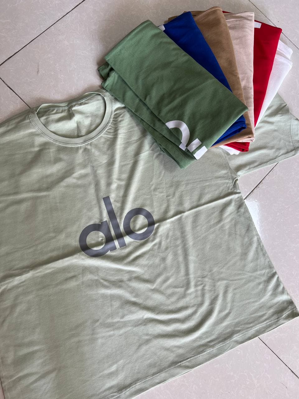 تیشرت باکسی الو رنگی کد 1073