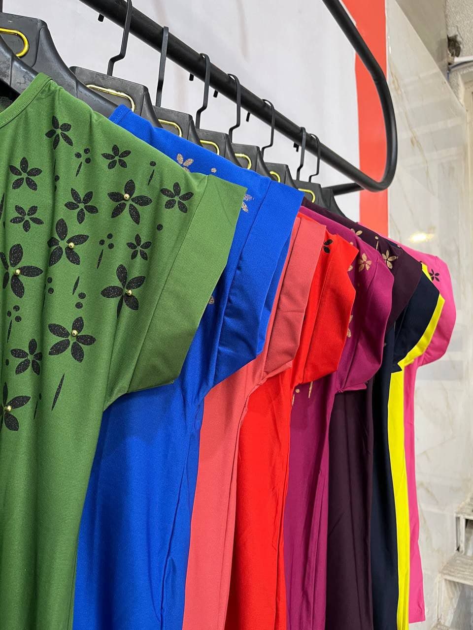 تیشرت گلدار نگینی کد 7544