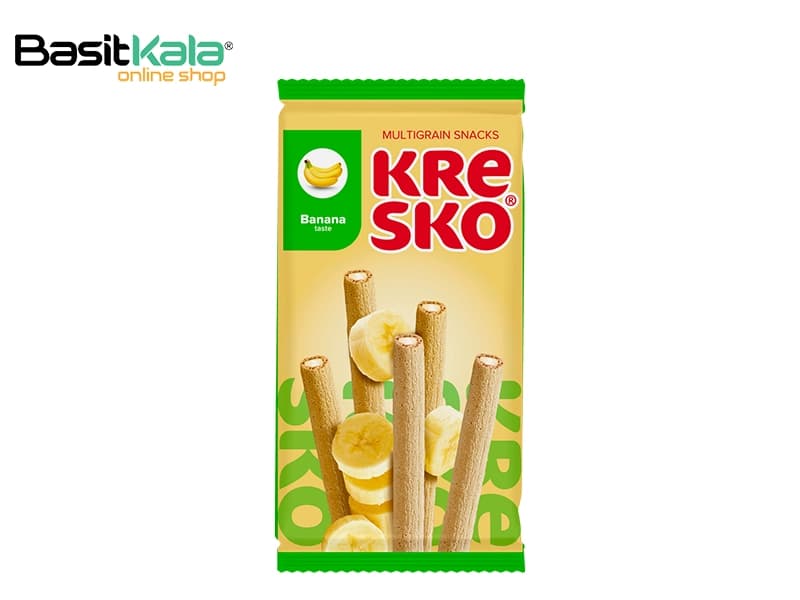 اسنک قلمی کرسکو با مغز کرم موزی 140 گرم ای بی کا