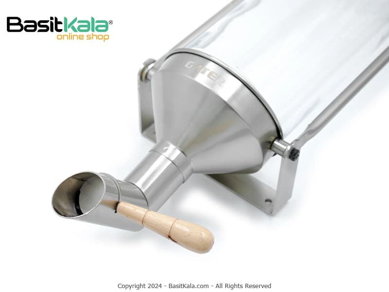 سیلو قهوه دیواری استوانه‌ای 5 کیلویی گتر اصل