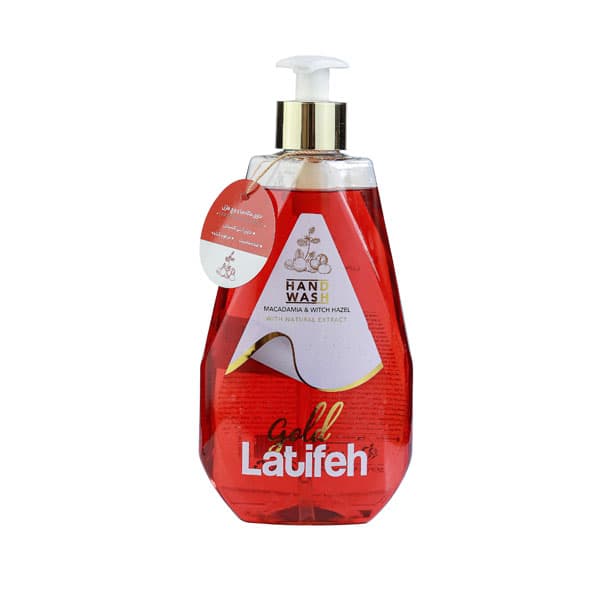 مایع دستشویی لطیفه حاوی عصاره ماکادمیا و فندق حجم 500 میلی لیتر