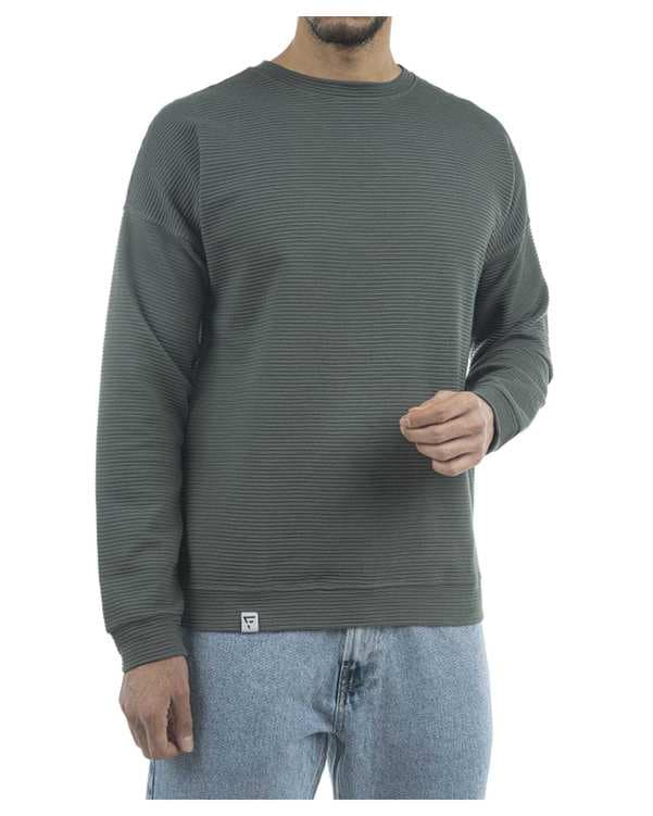 سویشرت مردانه جلو بسته سبز یشمی فدیکو Fedyco کد 8069148