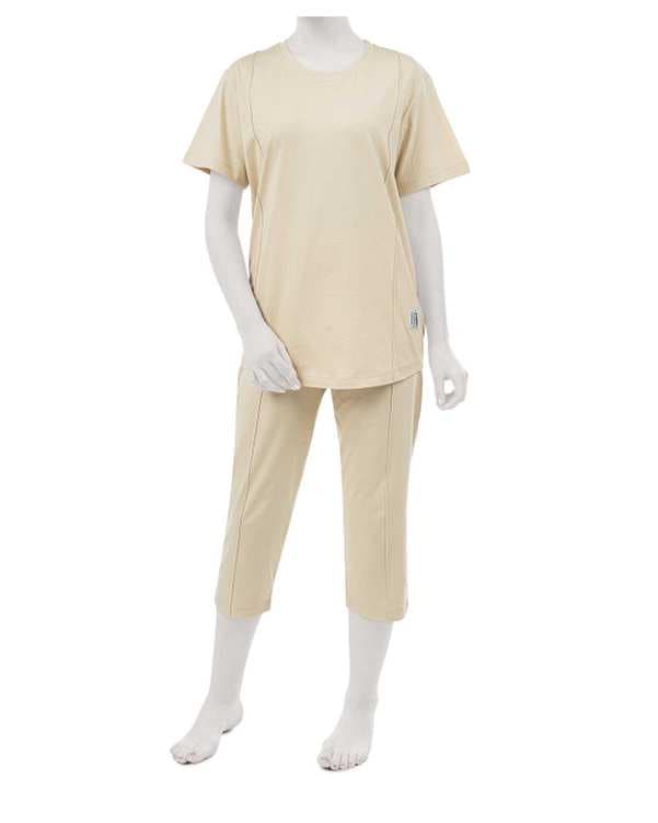 ست تی شرت و شلوار زنانه نسکافه ای مادر Madar مدل Avina