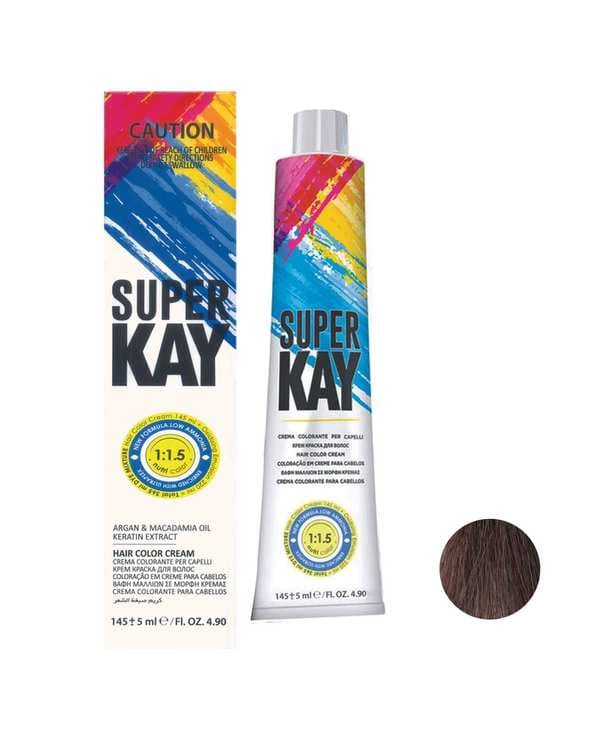 رنگ مو بلوند دودی تیره سوپر کی Super Kay شماره 6.1 حجم 145ml