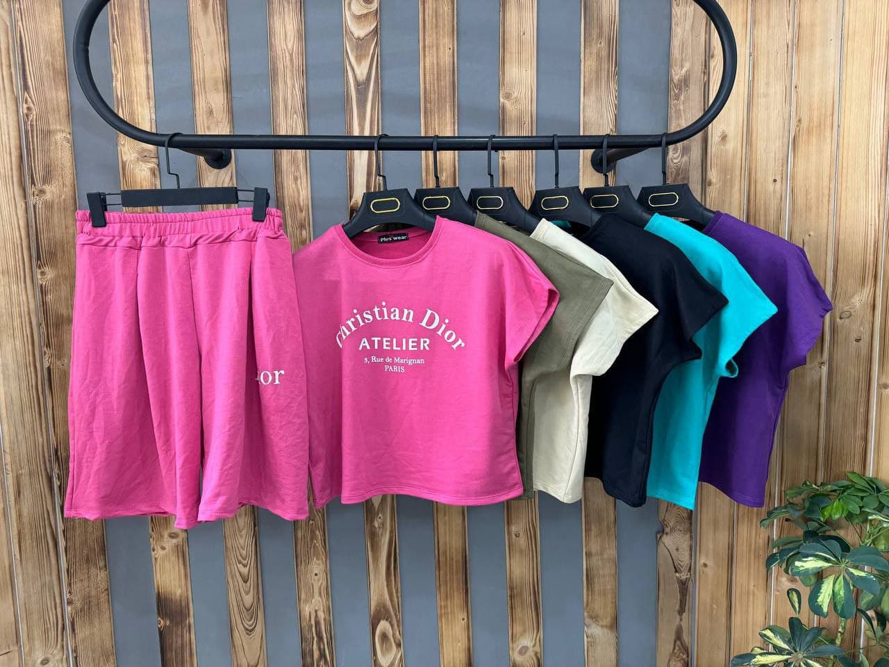 ست کراپ شلوارک دیور کد 7104