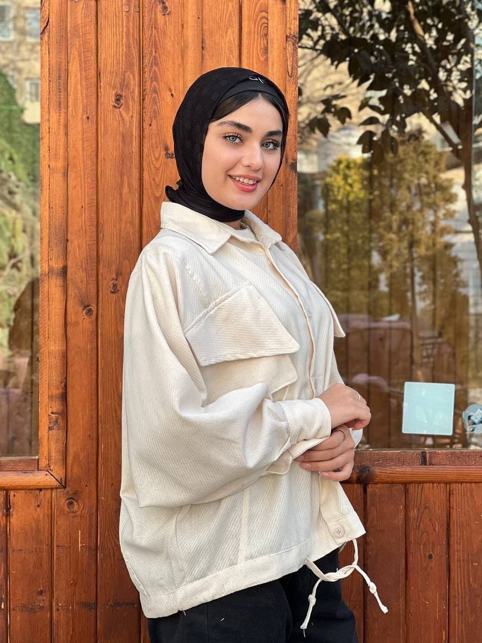 مانتو دوجیب پاکتی کد 7502