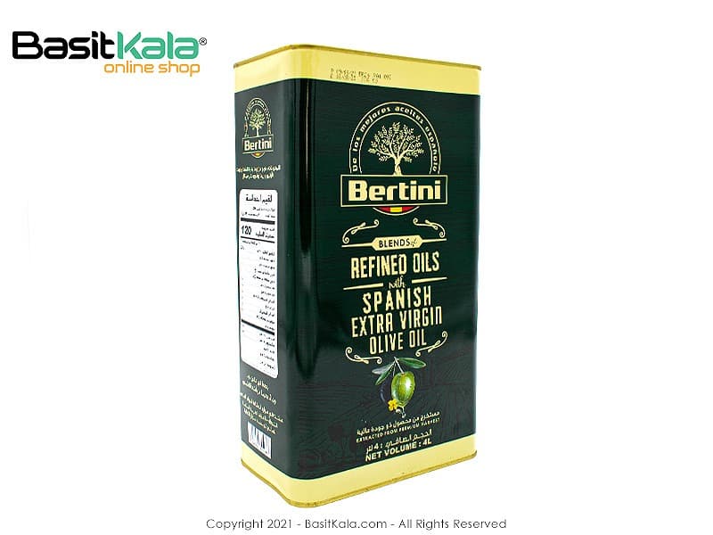 روغن زیتون فرابکر تهیه شده از بهترین زیتون اسپانیایی4 لیتری برتینی