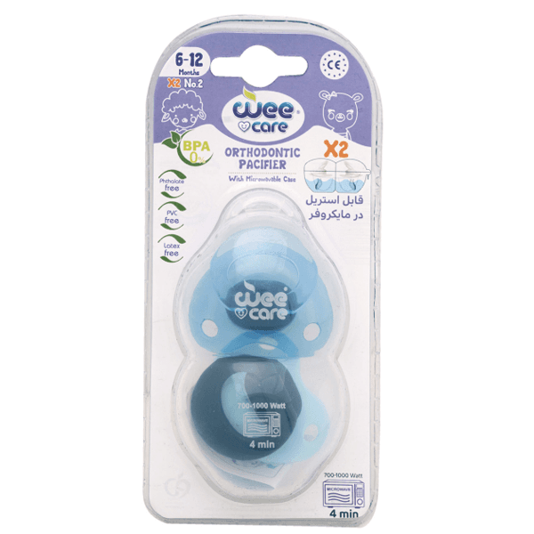 پستانک ارتودنسی دوقلو قاب دار وی کر کد P138 سایز 2