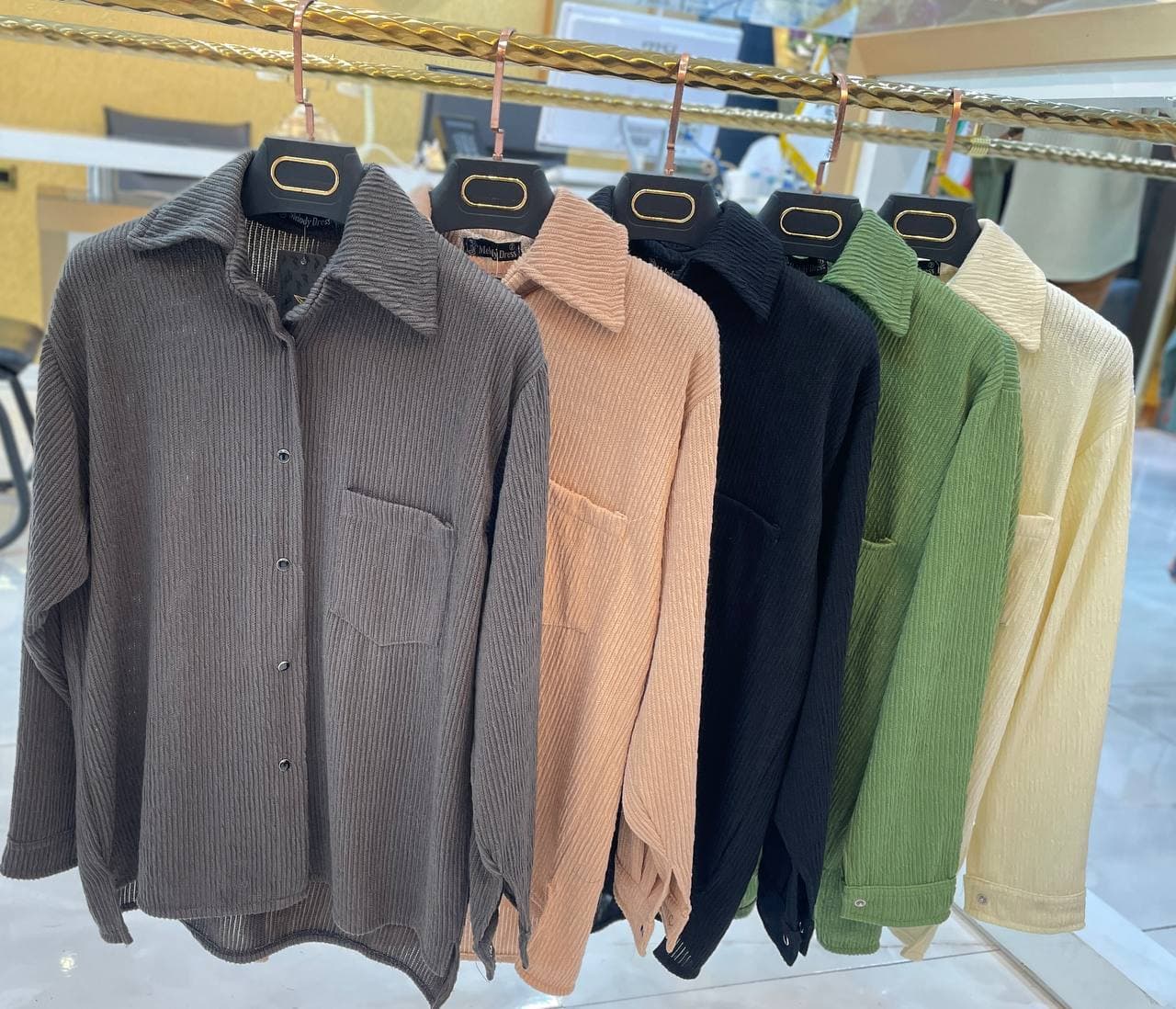 شومیز مانتویی تک جیب کد 2453