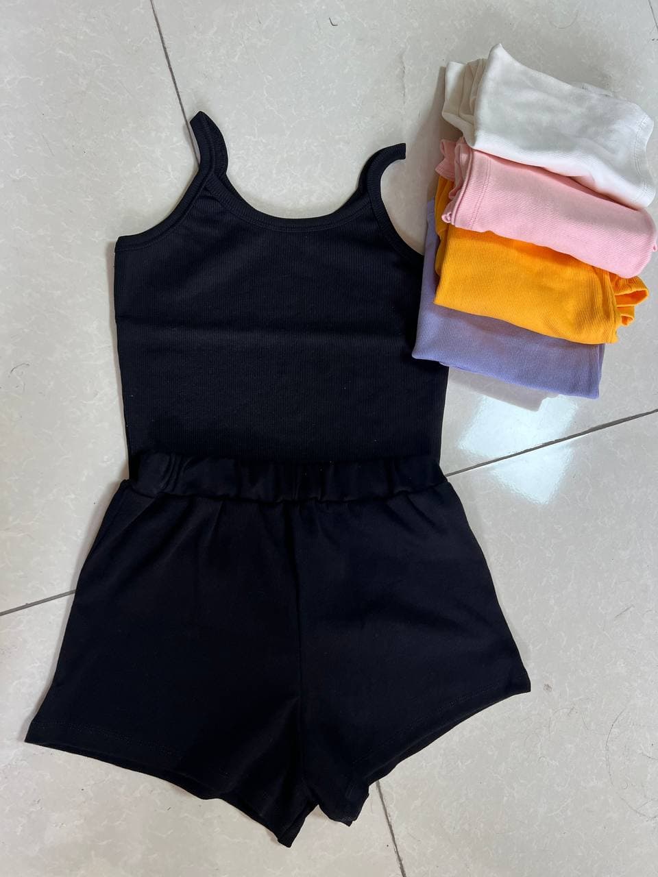 تاپ شلوارک قواره دار کد 1079