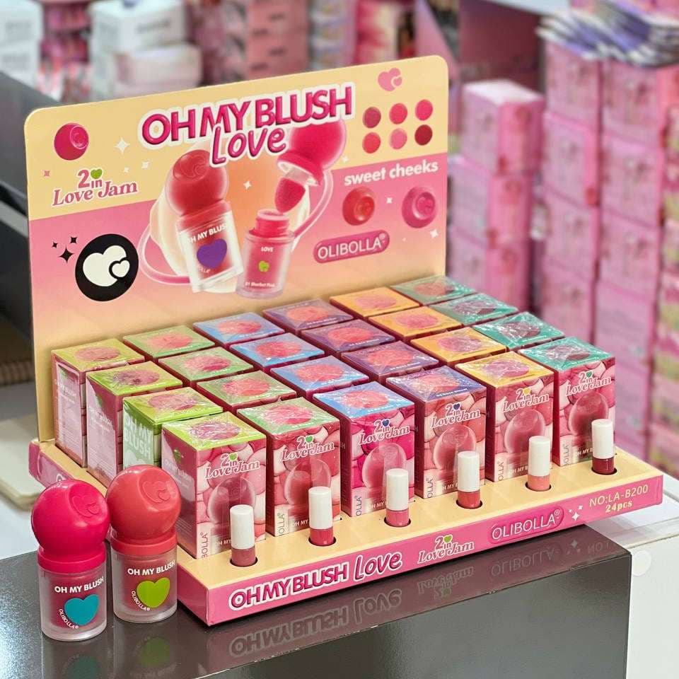 رژگونه پددار مای لاو B200 تستر دار OLIBOLLA