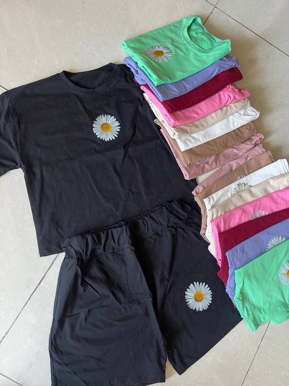 کراپ شلوارک بابونه کد 1101