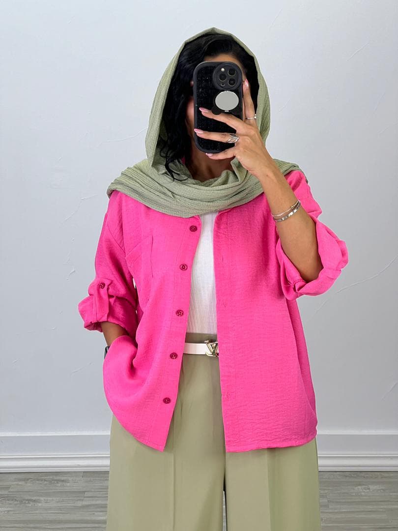 شومیز مانتویی اسپرت مدل 4955