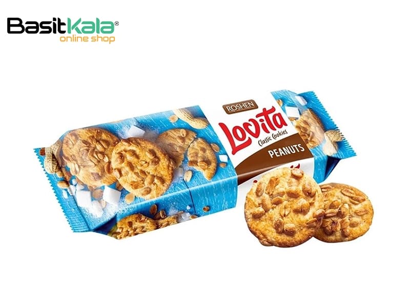 کوکی کلاسیک لاویتا با تکه های بادام زمینی 150 گرم روشن