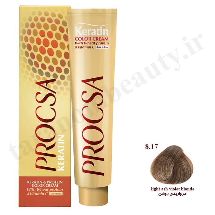 رنگ مو پروکسا مرواریدی روشن 8.17