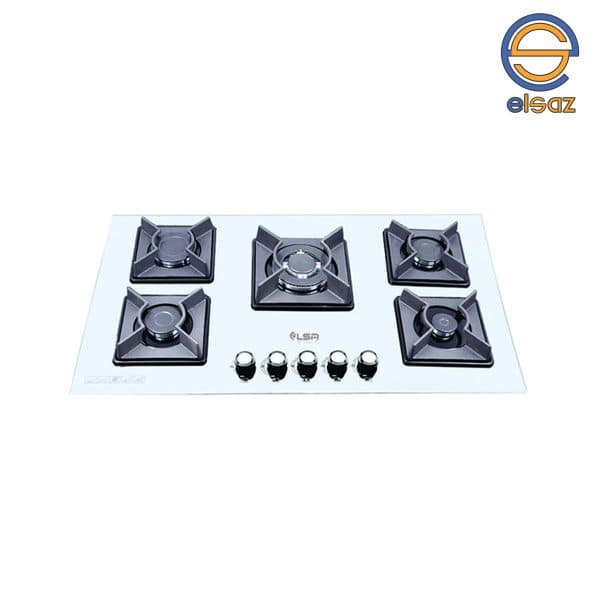 اجاق گاز صفحه ای شیشه ای سفید السا استیل مدل G504W
