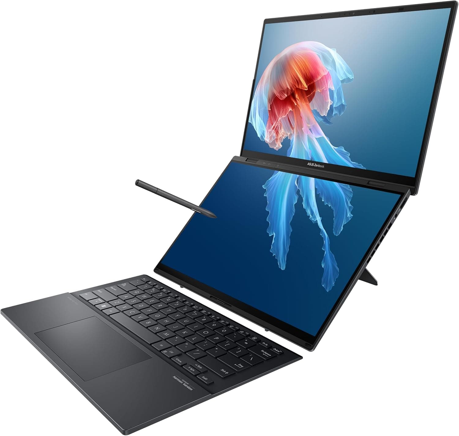 لپ تاپ 14 اینچی لمسی ایسوس مدل Zenbook Duo UX8406CA Ultra 7 255H 32G 4T SSD Intel Arc 3K OLED