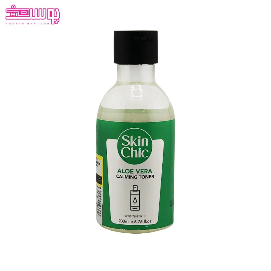 تونر التیام بخش صورت آلوئه ورا مناسب پوست حساس Skin Chic