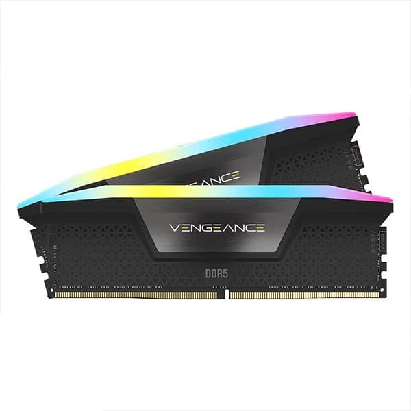 رم کورسیر مدل VENGEANCE RGB DDR5 2x16GB CL40 5200Mhz ظرفیت 32 گیگابایت