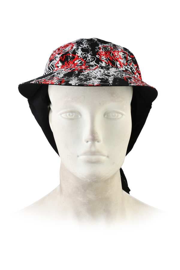 کلاه زنانه گره ای دورو مشکی تارتن Tartan طرح خط رنگی کد 1106127167