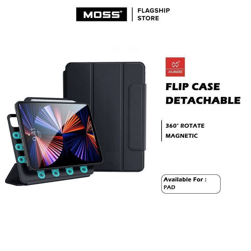 قاب و فلیپ کاور هیبریدی 360 درجه مگنتی iPad Pro 2024 مارک XUNDD