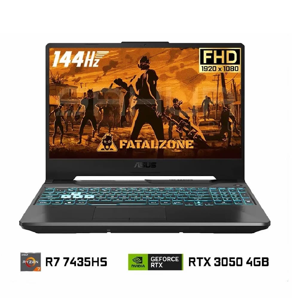 لپ تاپ 15.6 اینچی ایسوس مدل TUF Gaming FA506NCR R7 16GB 512GB SSD 4GB RTX3050