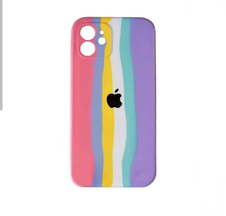 کاور مدل سیلیکونی رنگین کمان مناسب برای گوشی اپل 11 iphone