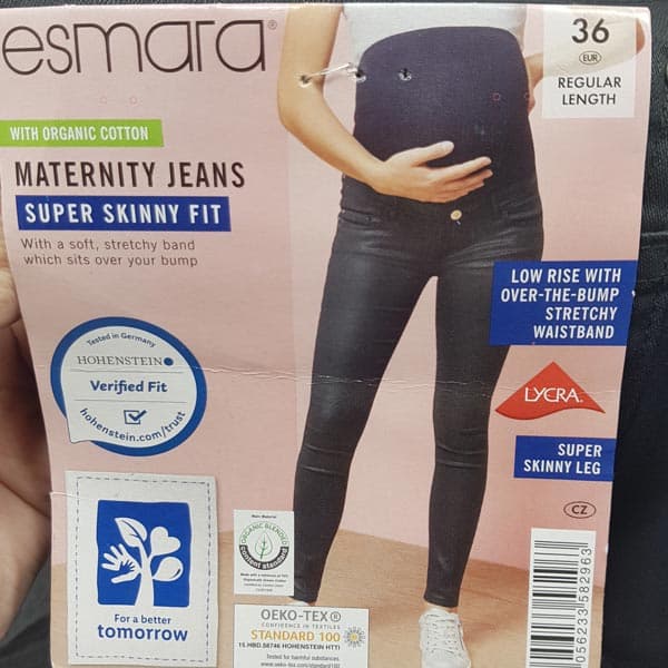 شلوار جین زنانه حاملگی برند اسمارا کد bano1358