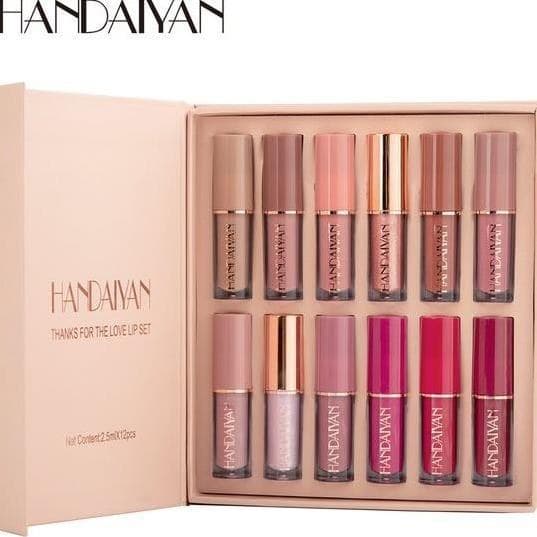پک 12عددی رژ لب مایع هندیان اصل