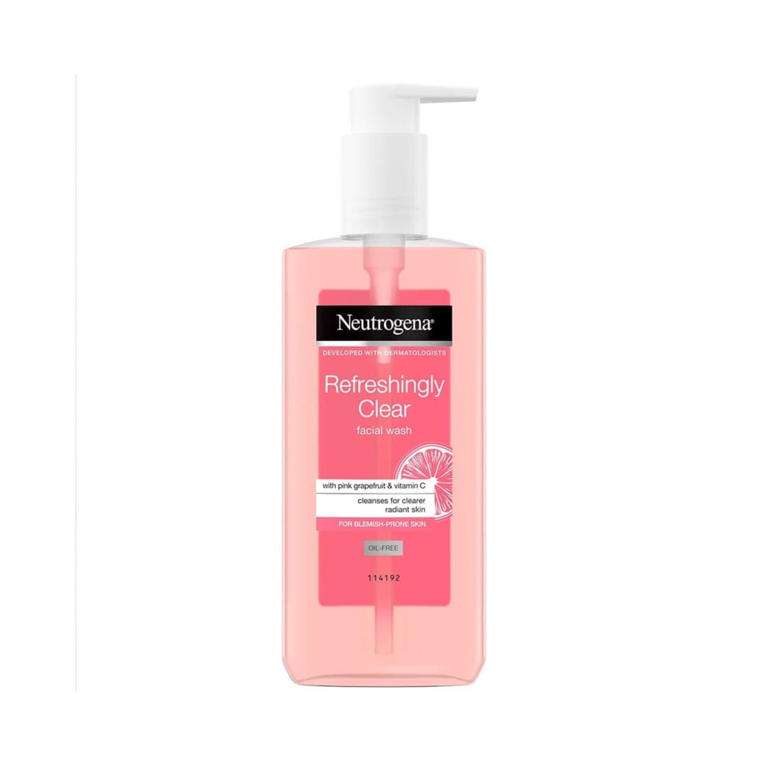 ژل شستشوی صورت نوتروژینا مدل Fresh & Clear Neutrogena Fresh & Clear Facial Wash with Pink Grapefruit
