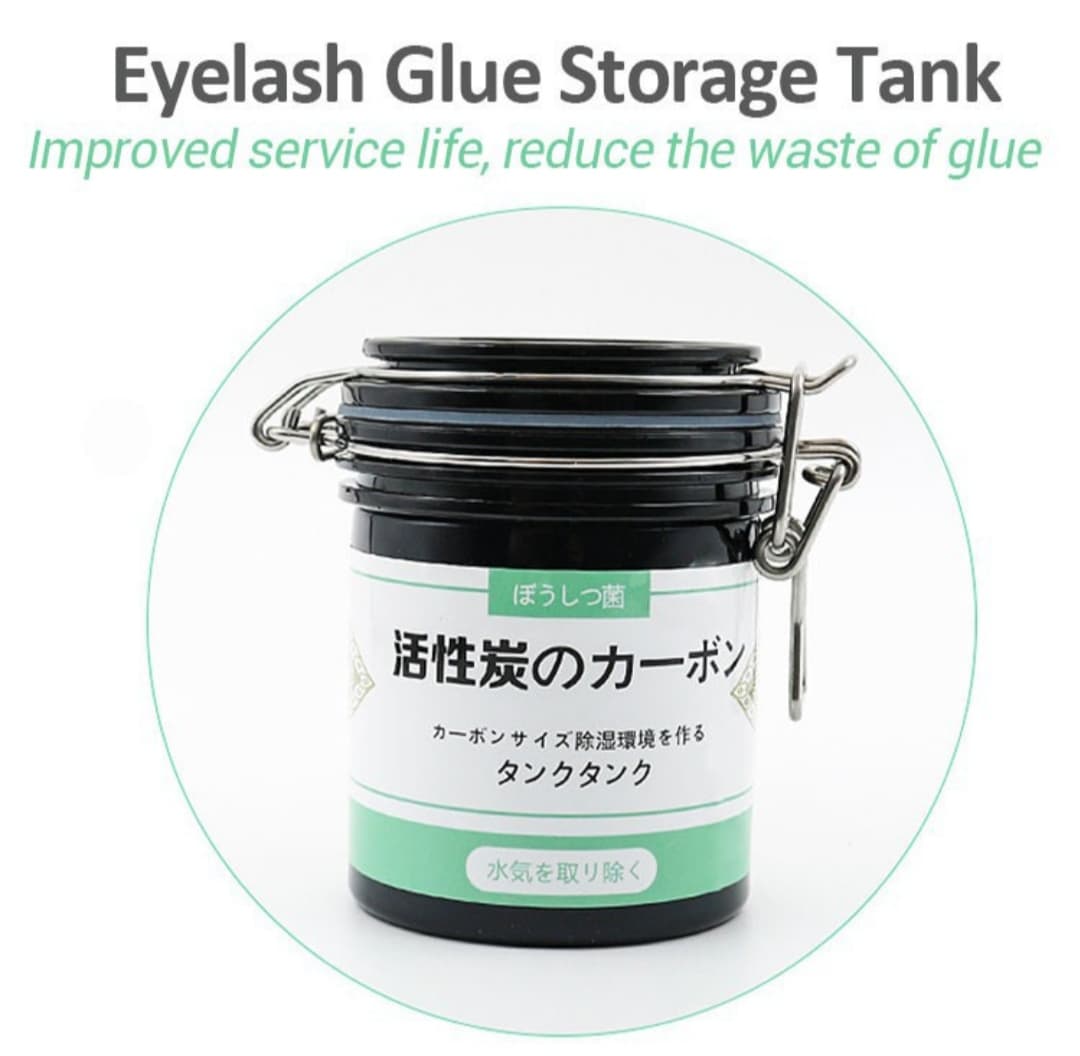 محفظه نگهدارنده چسب مژه (تانکر) قوطی قفل فلزی