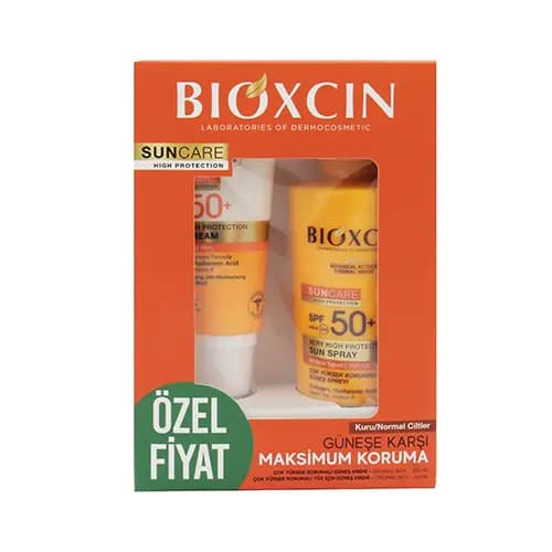 ست کرم و اسپری ضدآفتاب پوست چرب بیوکسین