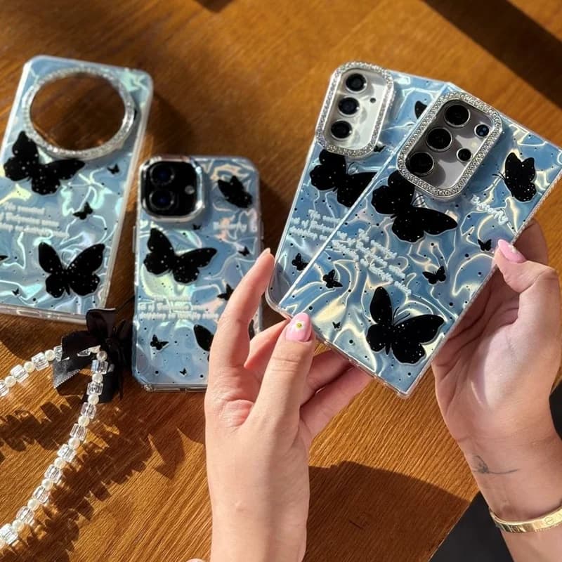 قاب گوشی سامسونگ black butterfly