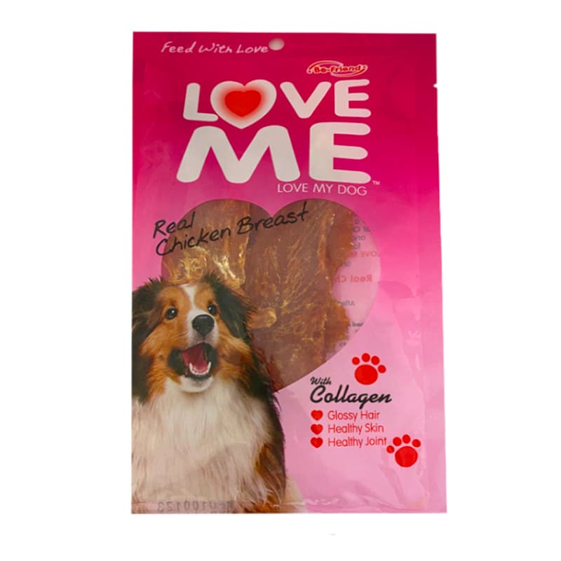 تشویقی اسلایسی سگ لاو می با طعم گوشت مرغ وزن 60 گرم