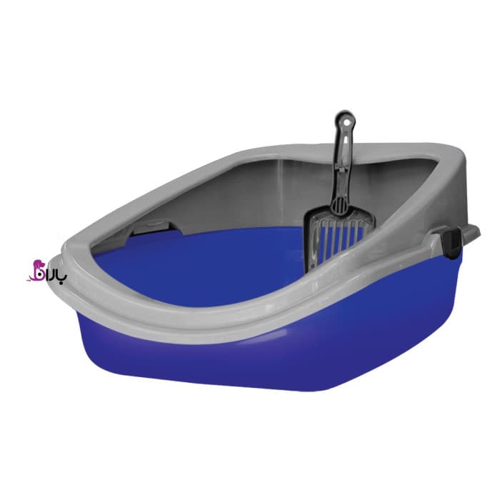 ظرف خاک گربه مدل مشا لبه دار هپی پت