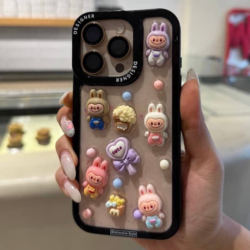 قاب لبوبو برجسته ُشفاف (آیفون)