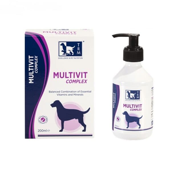 شربت مکمل مولتی ویتامین سگ تی آر ام (TRM Multivit Complex Vitamins and minerals) حجم 200 میلی لیتر