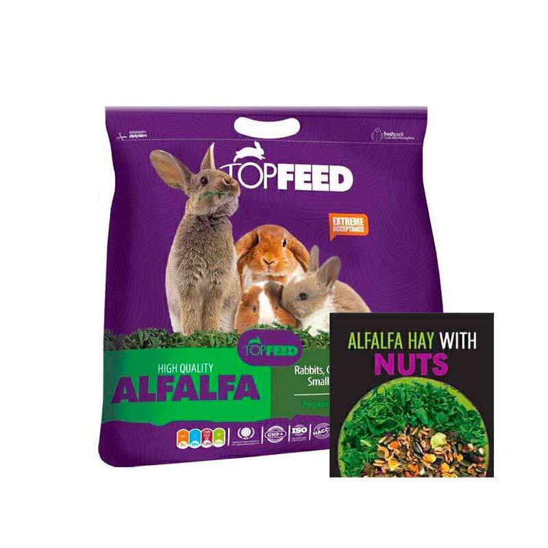 یونجه جوندگان همراه با آجیل تاپ فید وزن 1 کیلوگرم