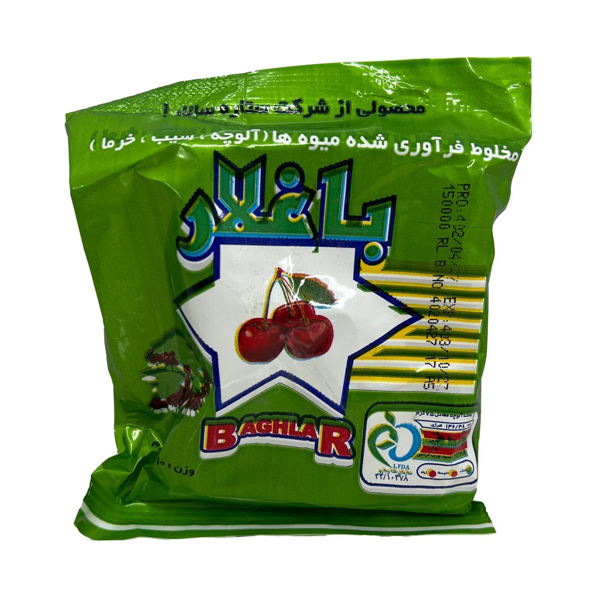 آلوچه مخلوط فرآورده شده میوه ها باغلار 150 گرم