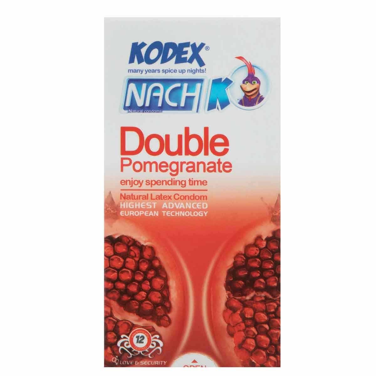 کاندوم کدکس انار مدل تنگ کننده 2 برابر انار بسته 12 عددی