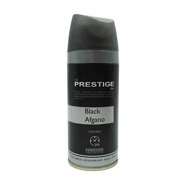 اسپری خوشبو کننده بدن مردانه پرستیژ مدل Black Afgano حجم 150 میلی لیتر