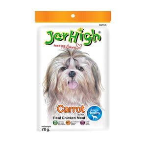 تشویقی سگ با طعم مرغ و هویج جرهای