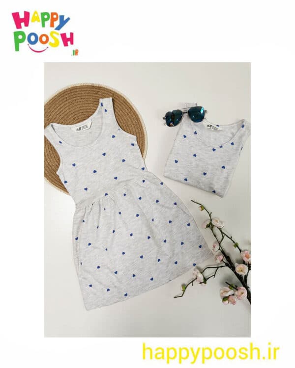 پیراهن دخترانه نخی برند h and m