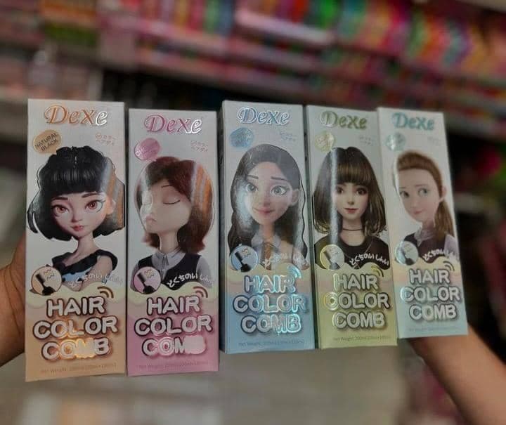 شامپو رنگ مو گیاهی دکسی اصلی لیبل دار بدون نیاز به دکلره