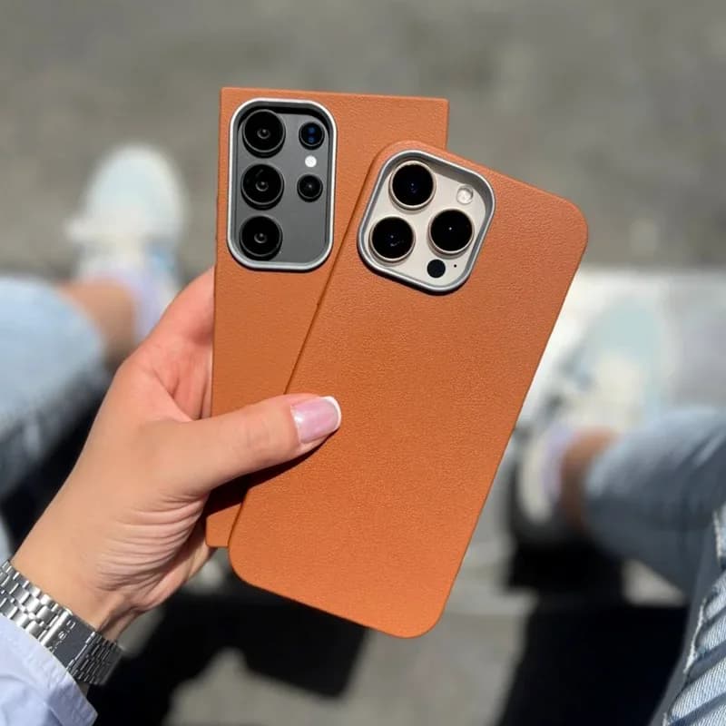 گارد گوشی آیفون نرم چرمی Brown